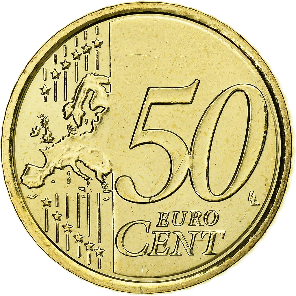 CITTÀ DEL VATICANO, Benedict XVI, 50 Euro Cent, 2010, Rome, Ottone, SPL, KM:387