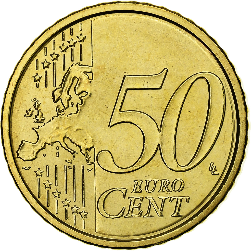 Watykan, 50 Euro Cent, Jean-Paul II, 2012, Rome, Mosiądz, MS(64)