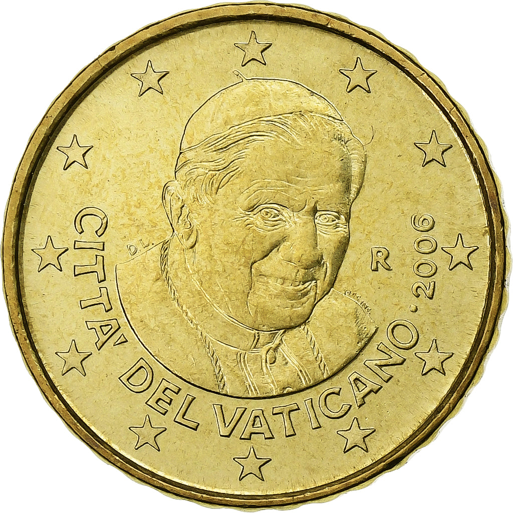 CITTÀ DEL VATICANO, 10 Euro Cent, 2006, Rome, SPL, Ottone, KM:378