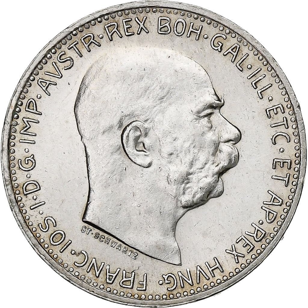 Austria, Franz Joseph I, Corona, 1914, Vienna, Argento, SPL, KM:2820