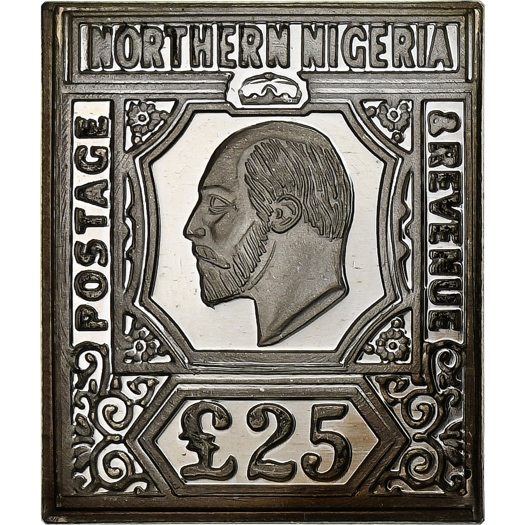 Nigeria, medalla, Timbre - 25 Pounds, 1904, Plata, SC+