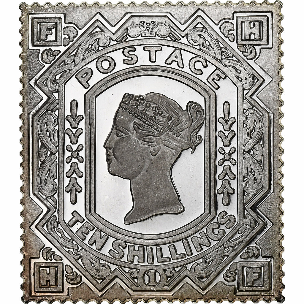 Grande-Bretagne, Médaille, Timbre - 10 Shillings, 1867, Argent, SPL