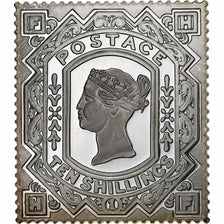 Grande-Bretagne, Médaille, Timbre - 10 Shillings, 1867, Argent, SPL