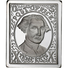 États-Unis, Jeton, Timbre - 10 cents, 1847, Argent, George Washington, SPL