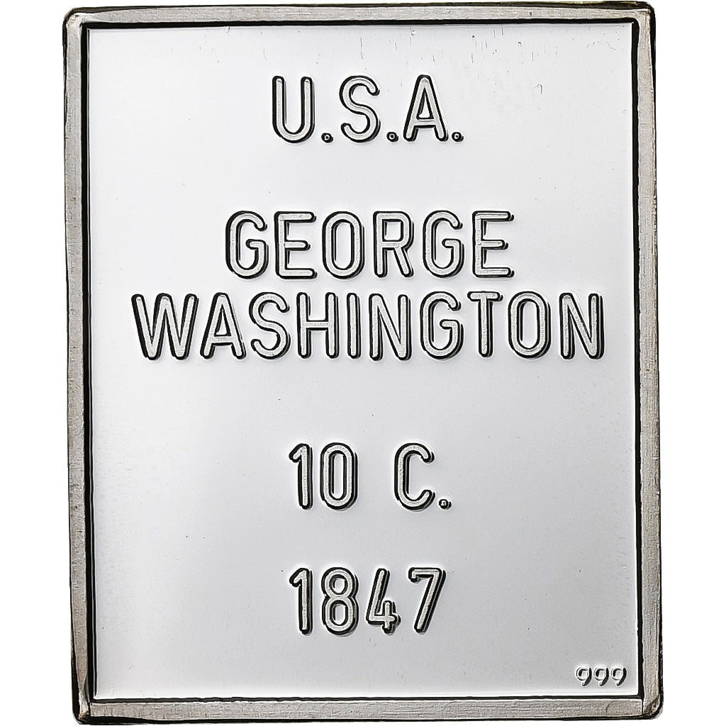 Estados Unidos de América, zeton, Timbre - 10 cents, 1847, Plata, George