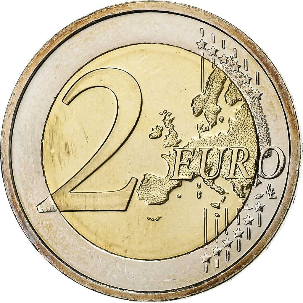 Ierland, 2 Euro, Union économique et monétaire, 2009, Pessac, Bi-Metallic, PR