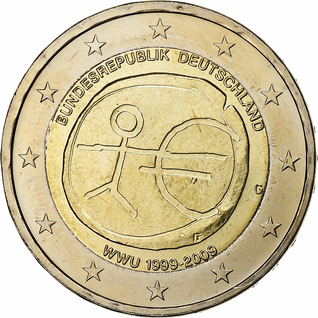 Germania, 2 Euro, 2009, Karlsruhe, Bi-metallico, SPL, KM:277