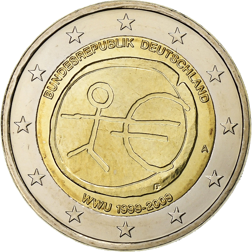 République fédérale allemande, 2 Euro, 2009, Berlin, Bimétallique, SPL+