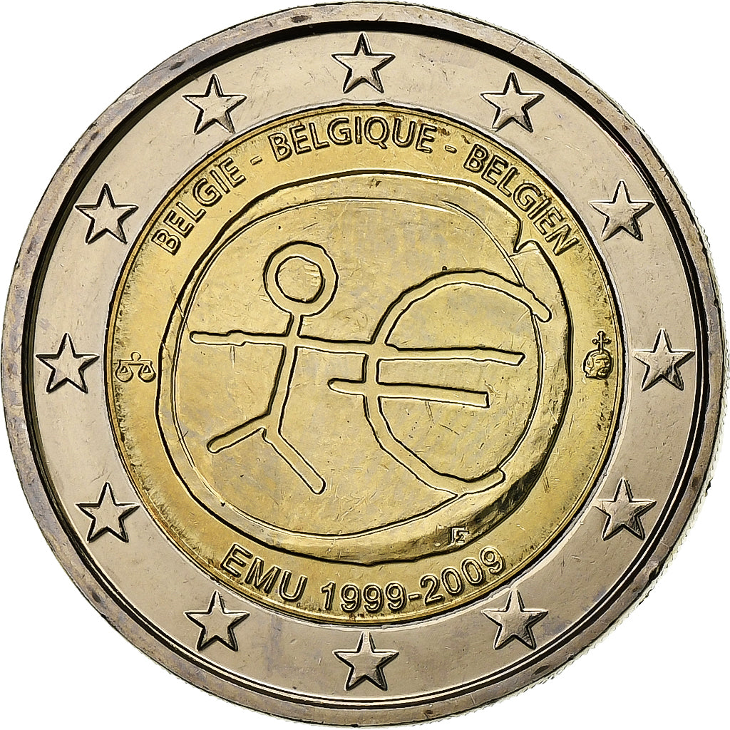 Belgien, 2 Euro, 2009, Bi-Metallic, UNZ
