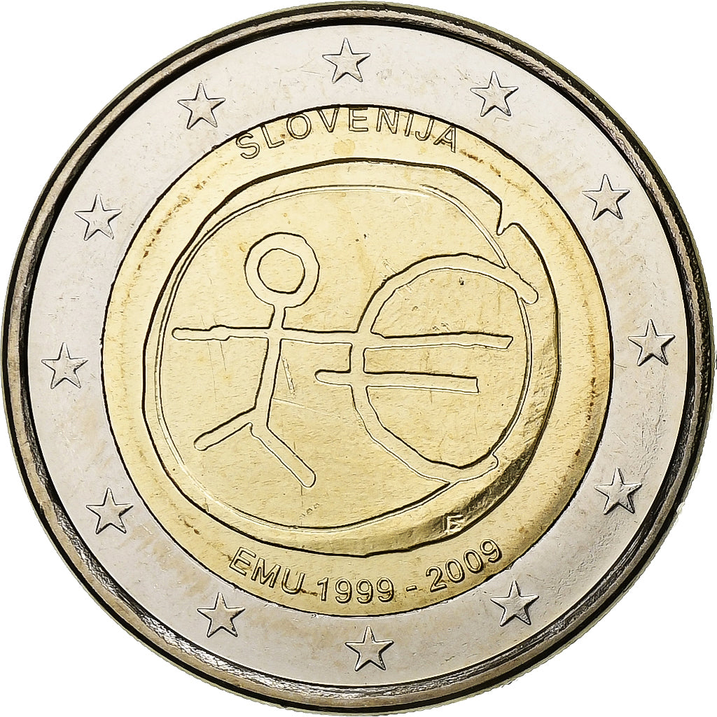 Eslovenia, 2 Euro, 2009, Bimetálico, SC+, KM:82