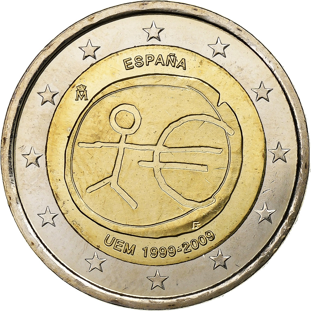 Spanien, Juan Carlos I, 2 Euro, 2009, Madrid, Bi-Metallic, UNZ, KM:1142.1