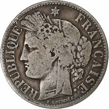 France, 2 Francs, Cérès, 1881, Paris, Silver, VF(20-25), Gadoury:530a