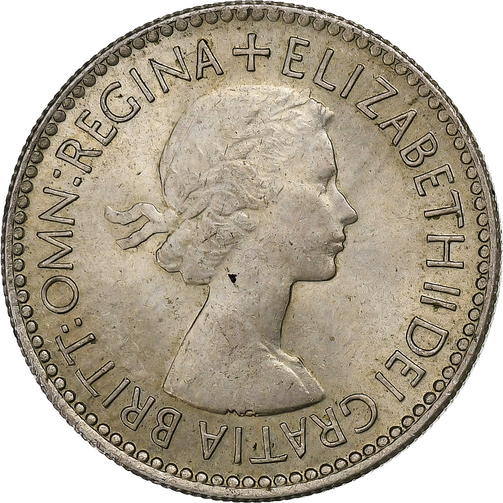 Great Britain, Elizabeth II, 6 Pence, 1953, Copper-nickel, AU(55-58), KM:889