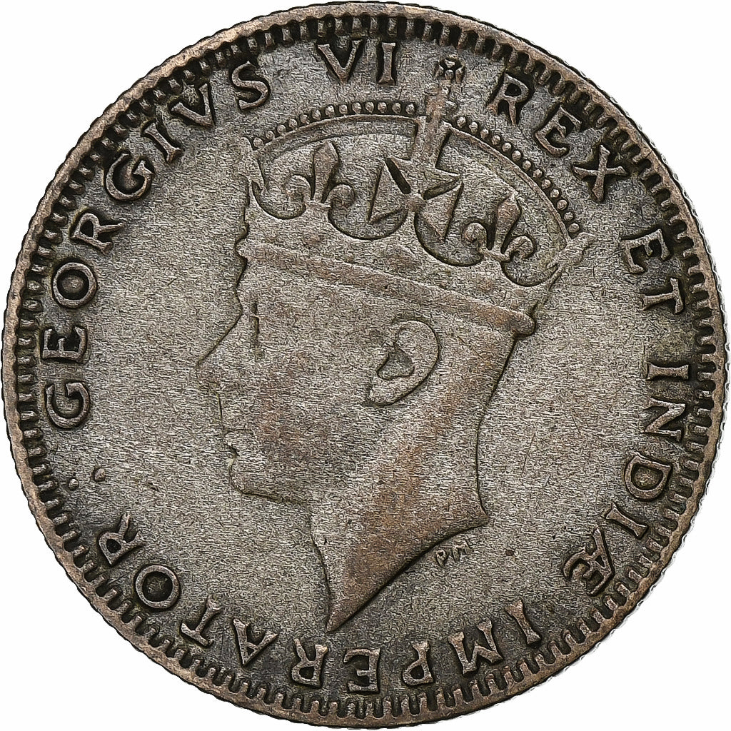 OOST AFRIKA, George VI, 50 Cents, 1943, Zilver, ZF, KM:27