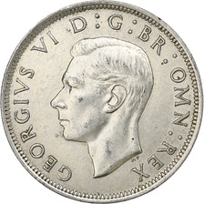 Great Britain, George VI, 1/2 Crown, 1942, Silver, AU(50-53), KM:856