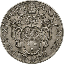 VATICAN CITY, Pius XI, 50 Centesimi, 1932, Rome, Nickel, AU(50-53), KM:4
