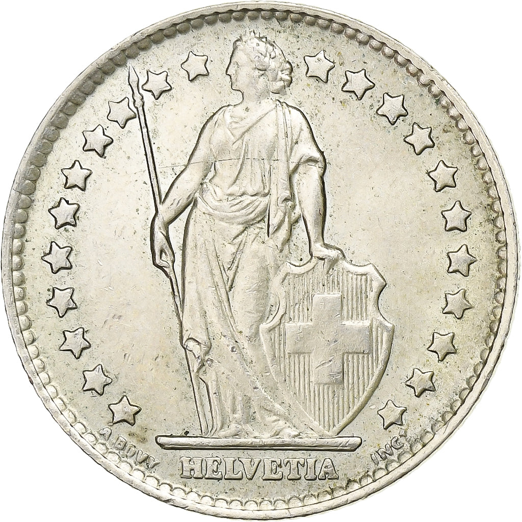 Suiza, Franc, 1964, Bern, Plata, EBC+, KM:24