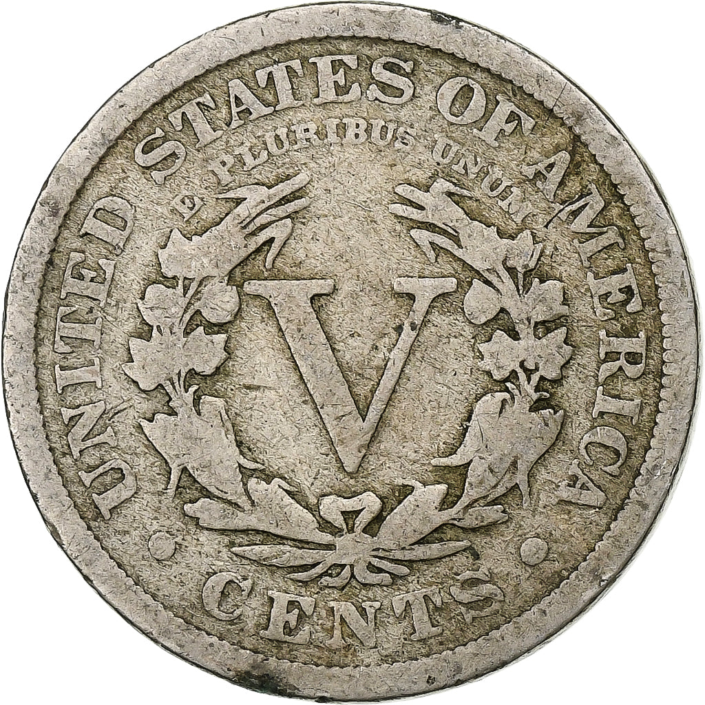 Estados Unidos da América, 5 Cents, Liberty Nickel, 1910, U.S. Mint