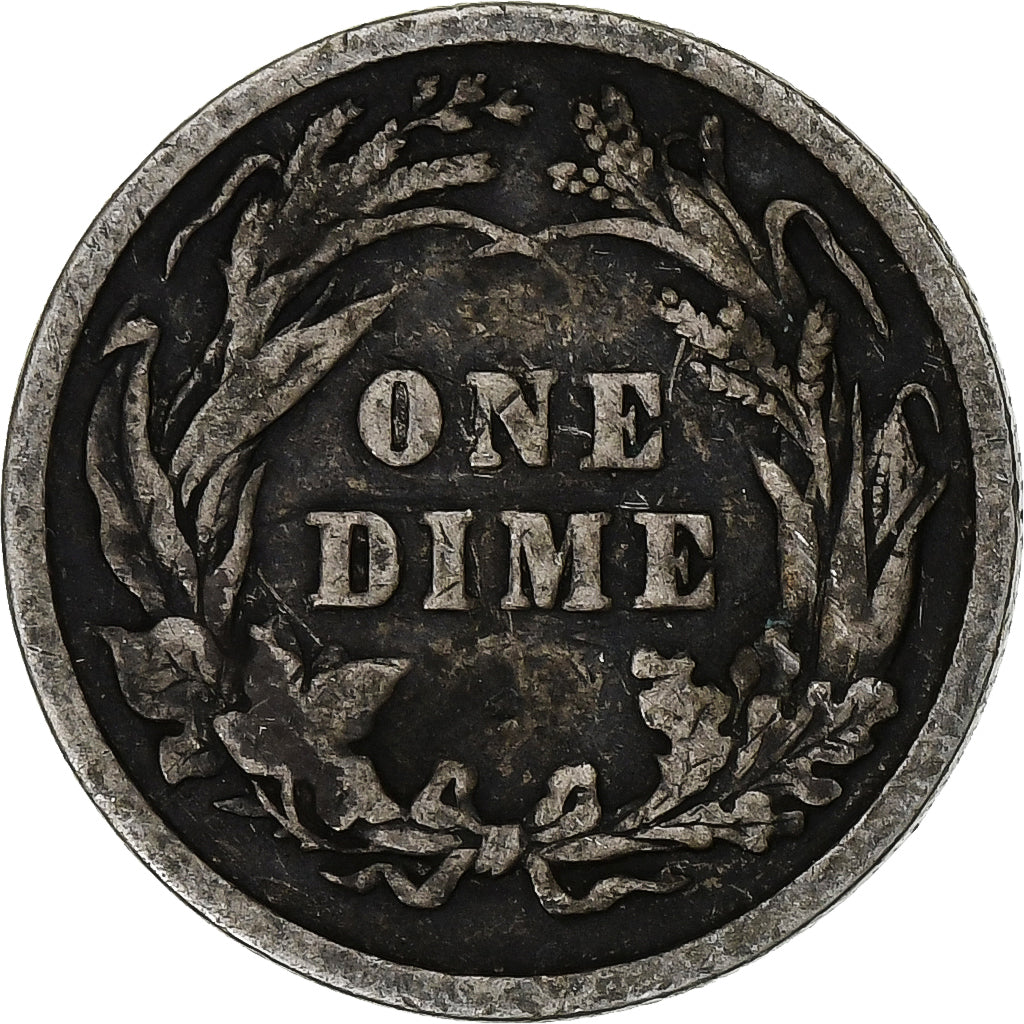 Stati Uniti, Dime, Barber Dime, 1898, U.S. Mint, Argento, MB, KM:113