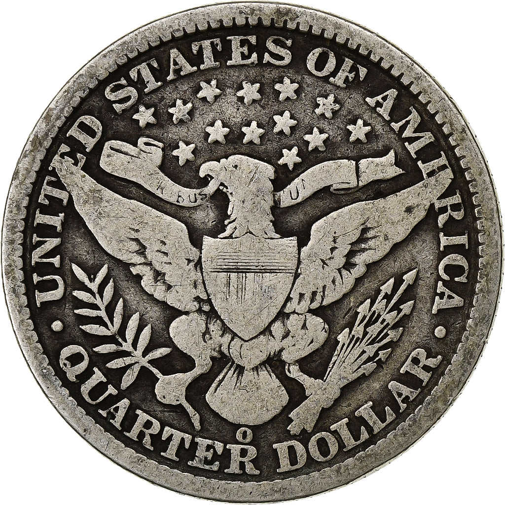 Verenigde Staten, Quarter, Barber Quarter, 1892, U.S. Mint, Zilver, FR, KM:114