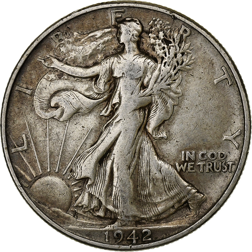 United States, Half Dollar, Liberty Walking, 1942, Philadelphia, Silver