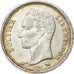 Coin, Venezuela, 25 Centimos, 1960, AU(50-53), Silver, KM:35a