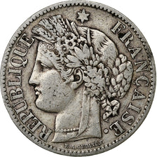 France, 2 Francs, Cérès, 1887, Paris, Silver, VF(30-35), Gadoury:530a
