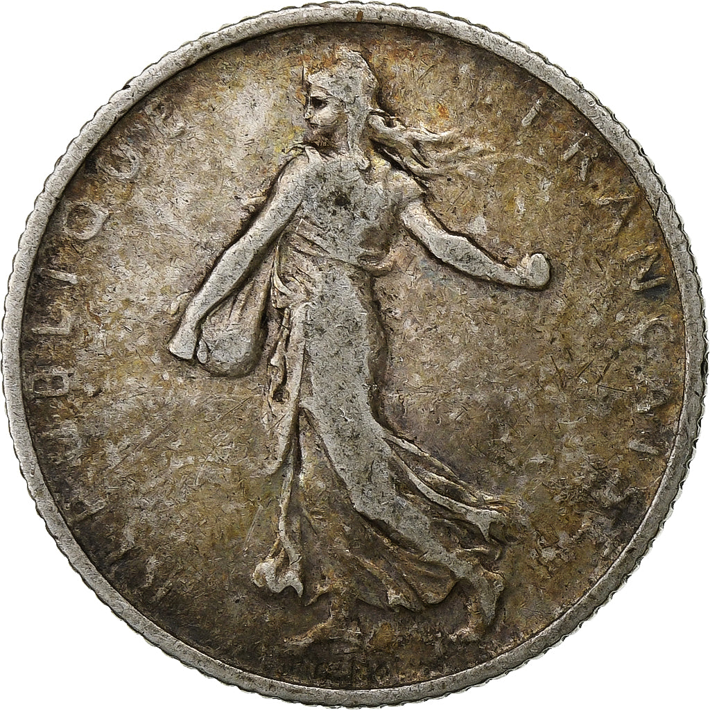 France, Franc, Semeuse, 1909, Paris, Argent, TB, Gadoury:467, KM:844.1
