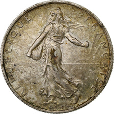 France, Semeuse, 2 Francs, 1920, Paris, EF(40-45), Silver, KM:845.1, Gadoury:532
