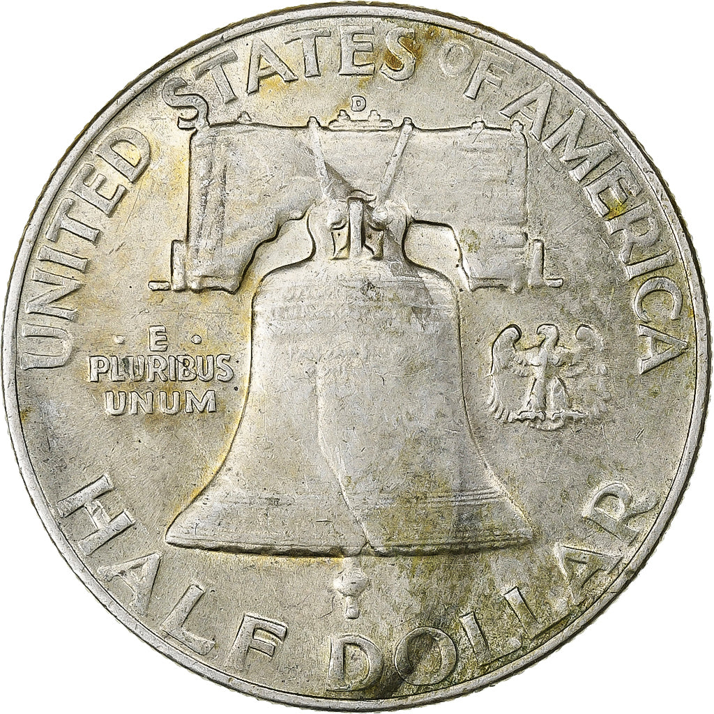 United States, Half Dollar, Franklin Half Dollar, 1954, U.S. Mint, Silver