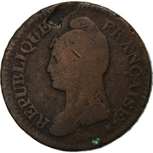 France, Decime, Dupré, Paris, Cuivre, B+, Gadoury:187