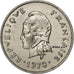 New Caledonia, 10 Francs, 1970, Paris, Nickel, AU(55-58), KM:5