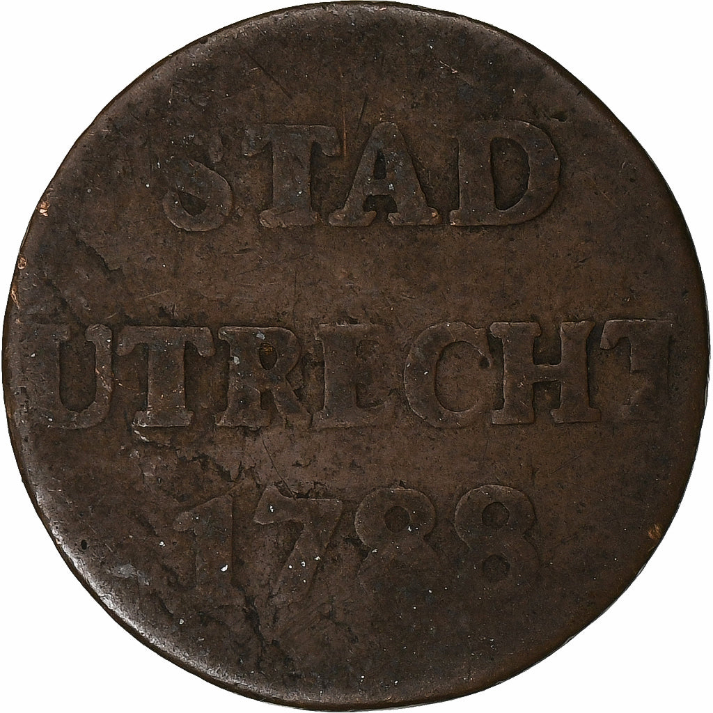 Nederland, UTRECHT, Duit, 1788, Utrecht, Koper, FR, KM:91