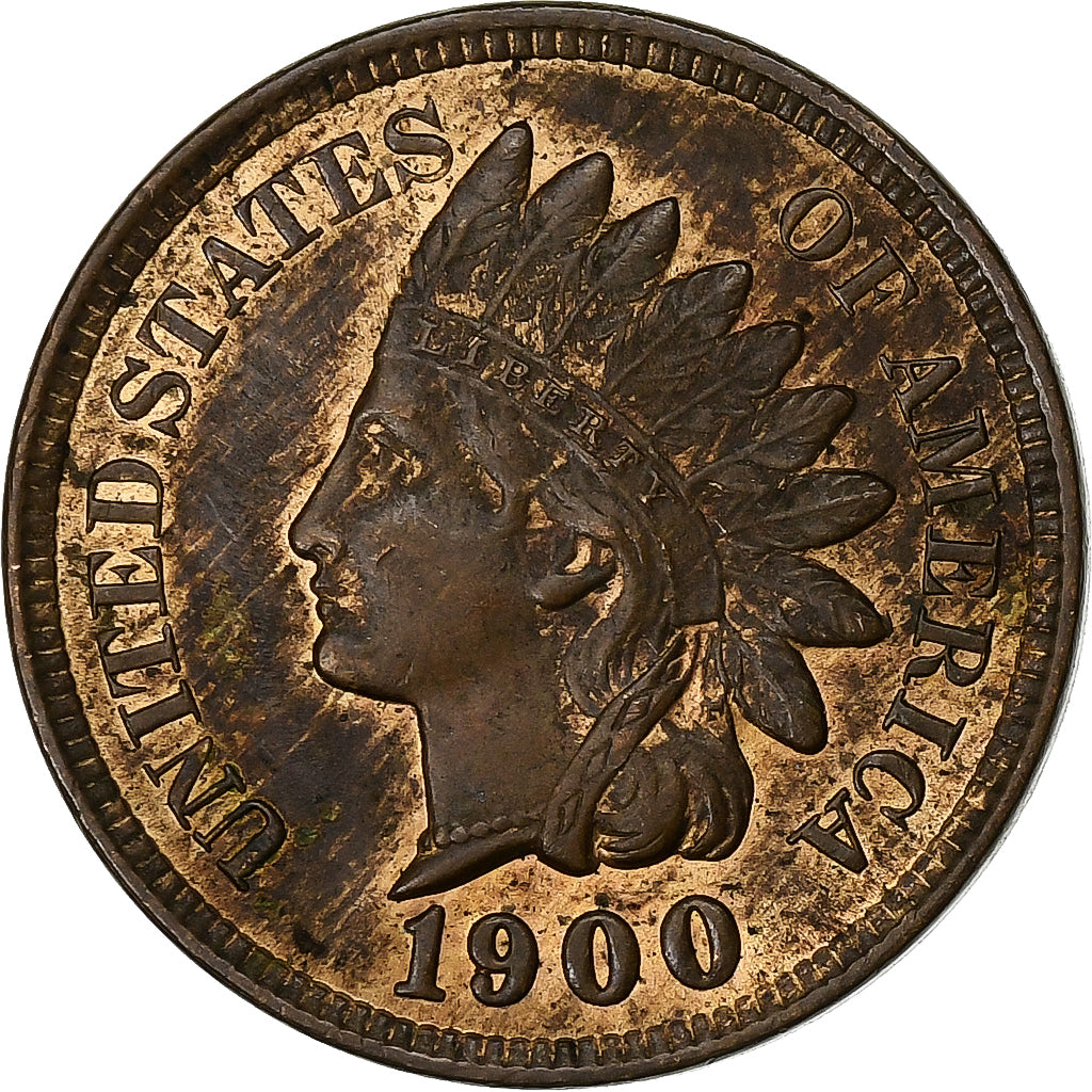 United States, Cent, 1900, Philadelphia, Bronze, AU(50-53)
