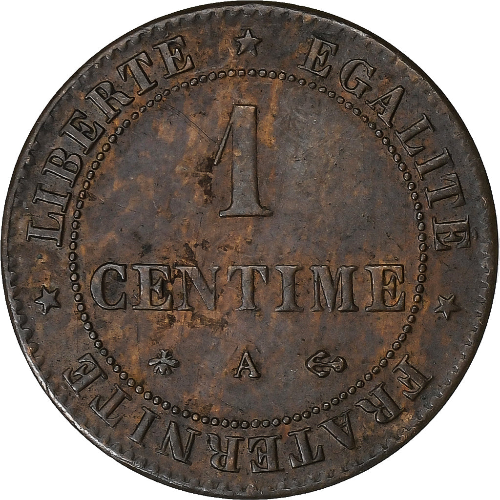 Coin, France, Cérès, Centime, 1874, Paris, EF(40-45), Bronze, KM:826.1