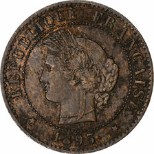 France, Centime, Cérès, 1893, Paris, Bronze, EF(40-45), Gadoury:88, KM:826.1