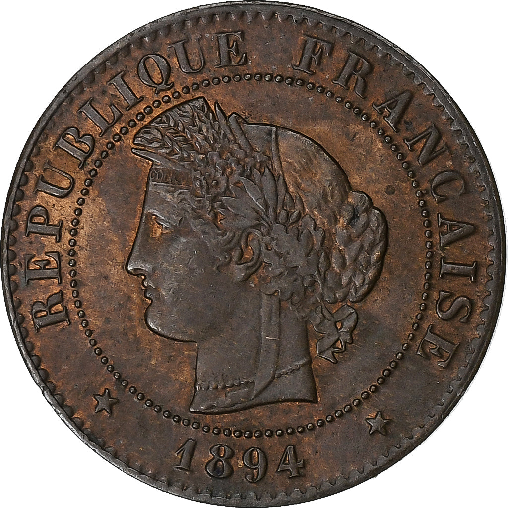 Coin, France, Cérès, Centime, 1894, Paris, AU(55-58), Bronze, KM:826.1