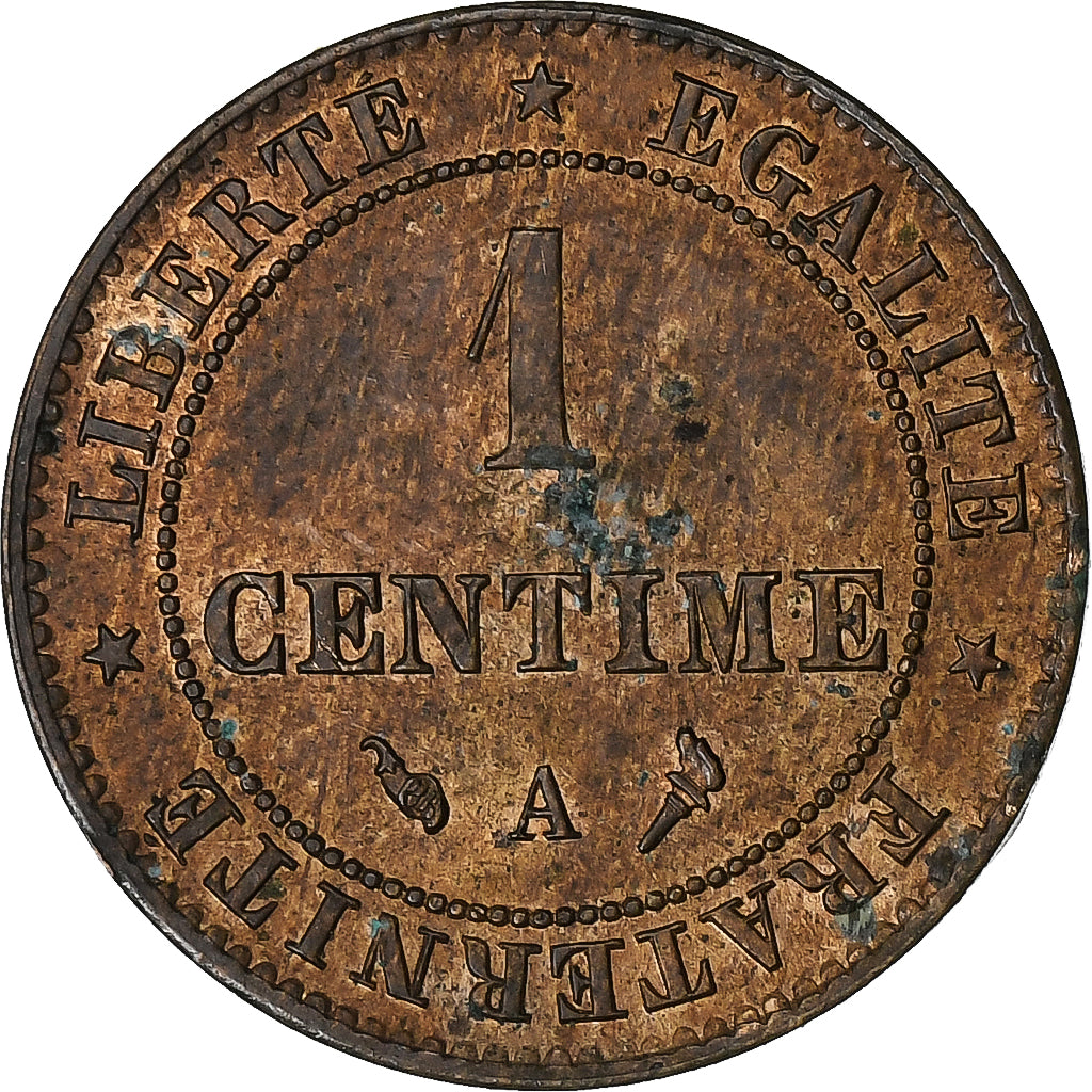 Coin, France, Cérès, Centime, 1897, Paris, AU(50-53), Bronze, KM:826.1