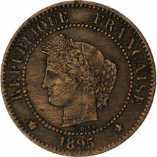Moneta, Francia, Cérès, 2 Centimes, 1895, Paris, BB, Bronzo, KM:827.1
