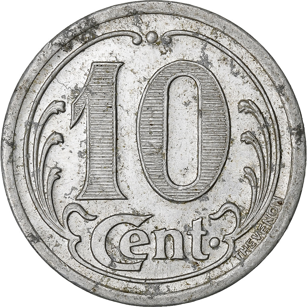 França, Comités, 10 Centimes, 1922, Chécy, Châteauneuf, Sully, Vitry