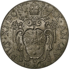 Vatikanstadt, Pius XI, 2 Lire, 1936, Rome, Nickel, SS, KM:6