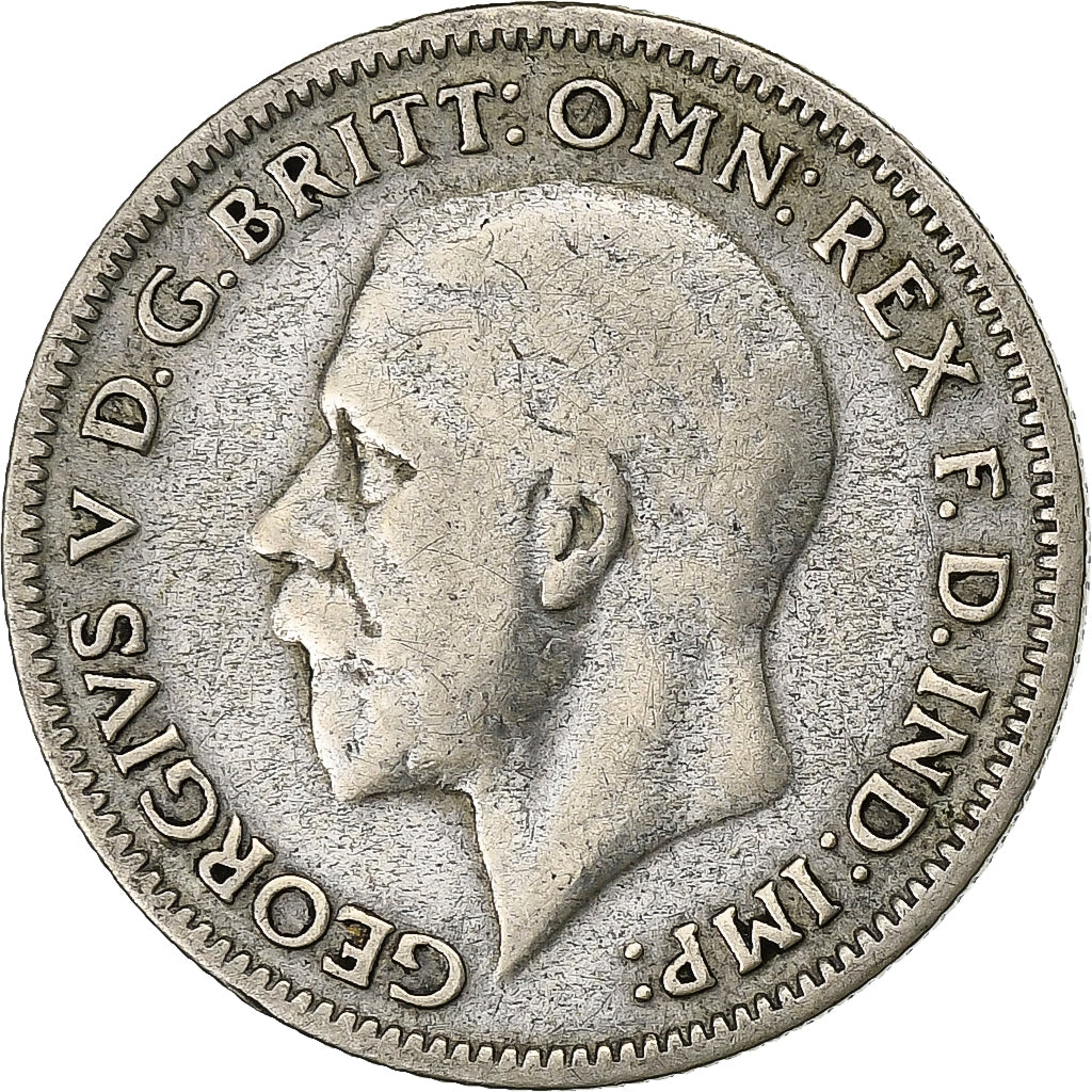 Münze, Großbritannien, George V, 6 Pence, 1933, SS, Silber, KM:832