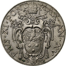 VATICAN CITY, Pius XI, 50 Centesimi, 1936, Rome, Nickel, AU(55-58), KM:7