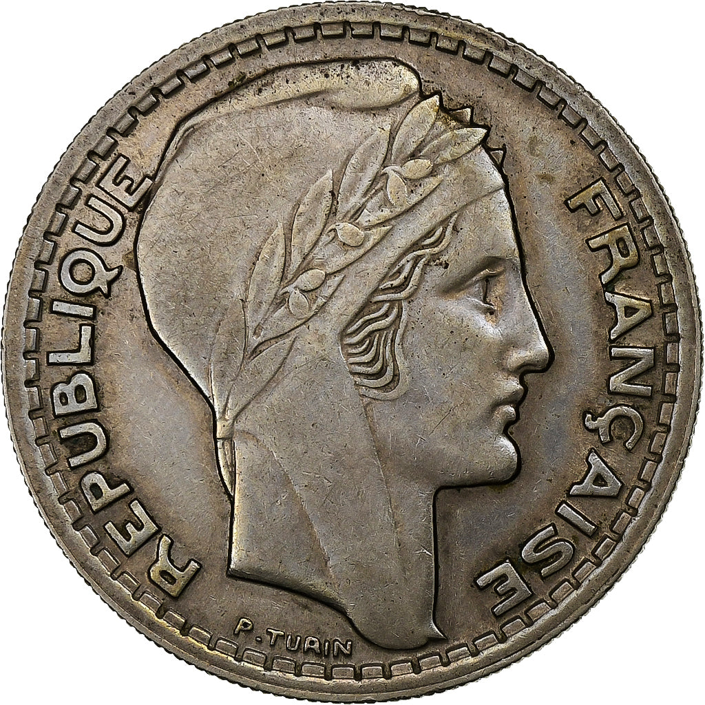 Frankreich, 10 Francs, Turin, 1945, Rameaux courts, Kupfer-Nickel, SS