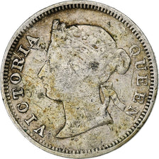 Straits Settlements, Victoria, 5 Cents, 1881, Silver, VF(20-25), KM:11