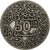 Moneda, Marruecos, Yusuf, 50 Centimes, 1921, bi-Bariz, Paris, BC+, Níquel