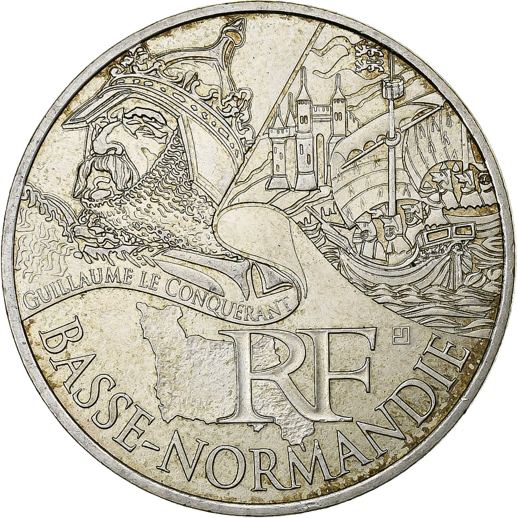 France, 10 Euro, Basse-Normandie, 2012, Paris, Argent, SUP