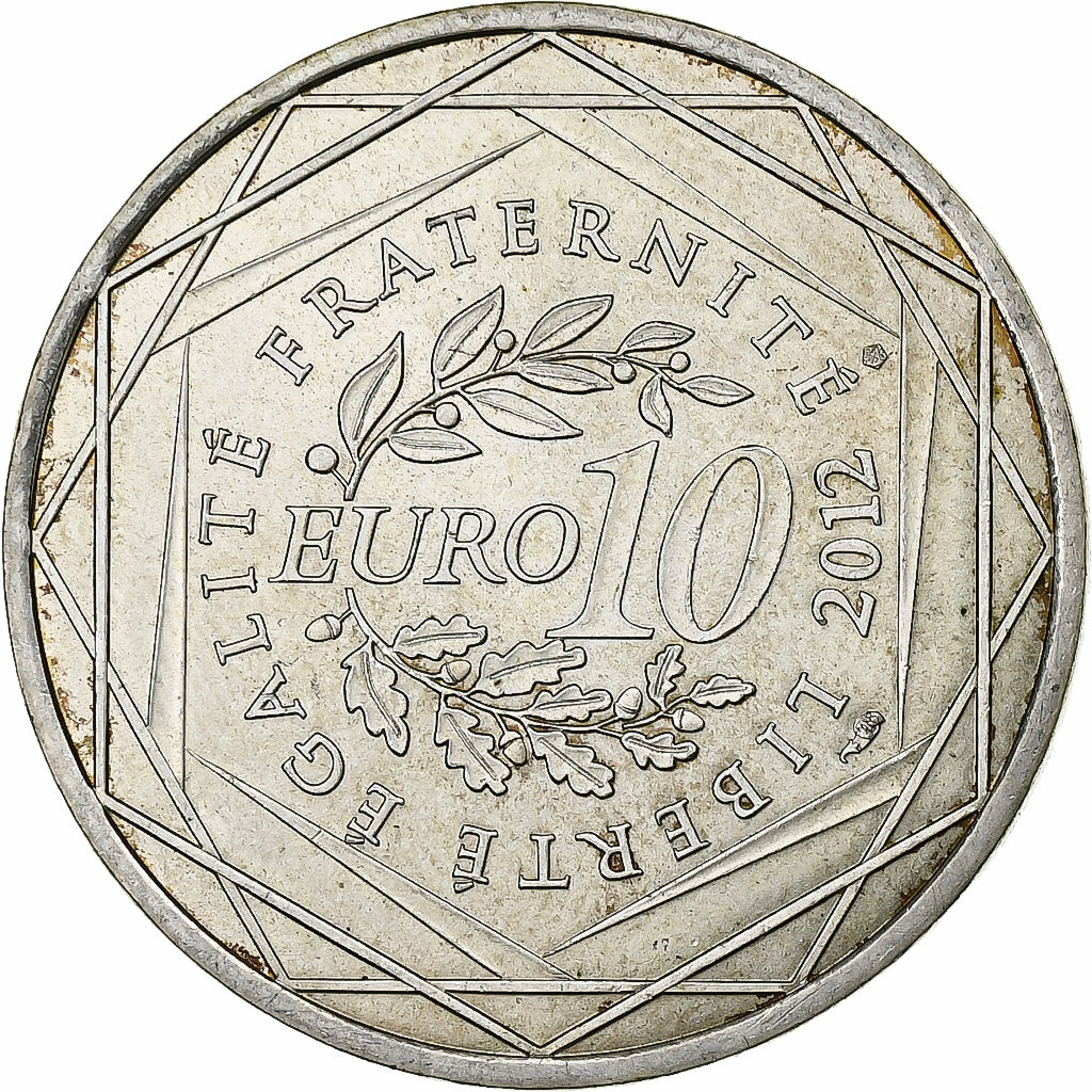 France, 10 Euro, Basse-Normandie, 2012, Paris, Argent, SUP