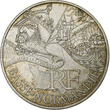 France, 10 Euro, Basse-Normandie, 2012, Paris, Silver, AU(50-53)