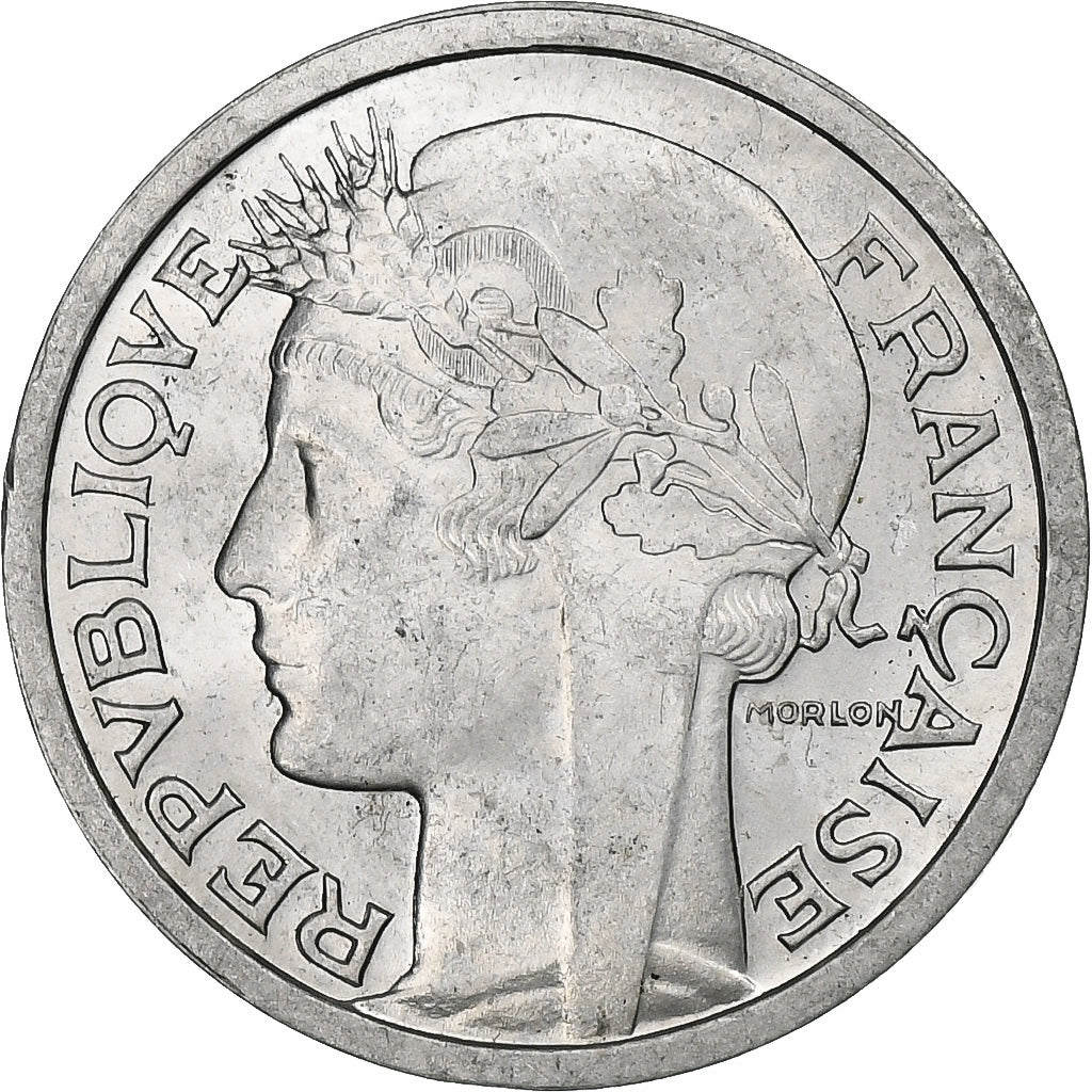 France, Franc, Morlon, 1946, Beaumont - Le Roger, Aluminium, SUP, Gadoury:473a